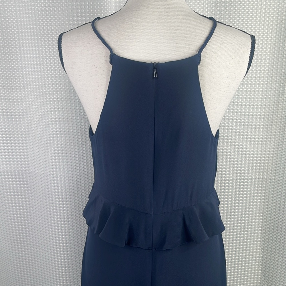 Zimmermann Flounce Picnic Dress 100% Silk Sleeveless Cocktail Events Navy Sz 2 - Picture 8 of 12